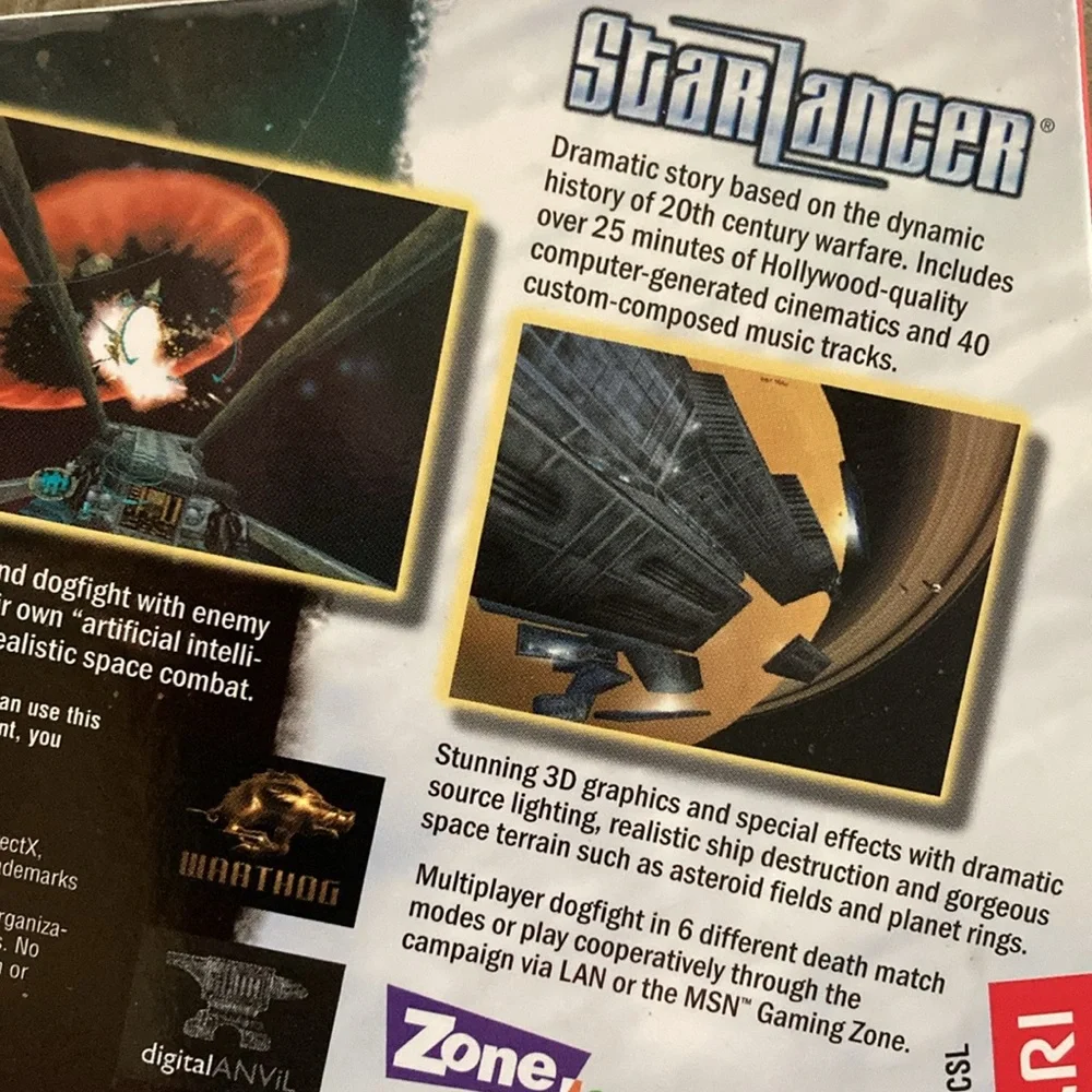 Atari StarLancer CD-Rom Game Star Lancer